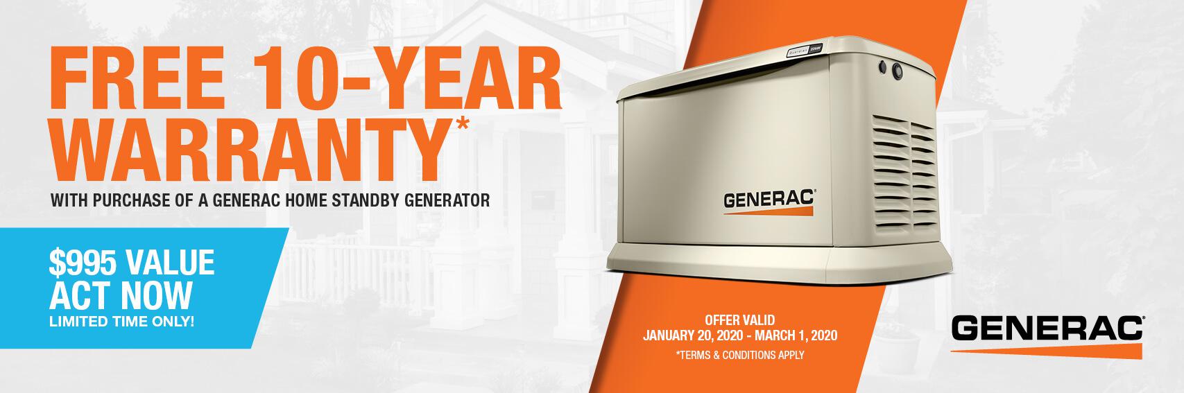 Homestandby Generator Deal | Warranty Offer | Generac Dealer | Chatham, NJ